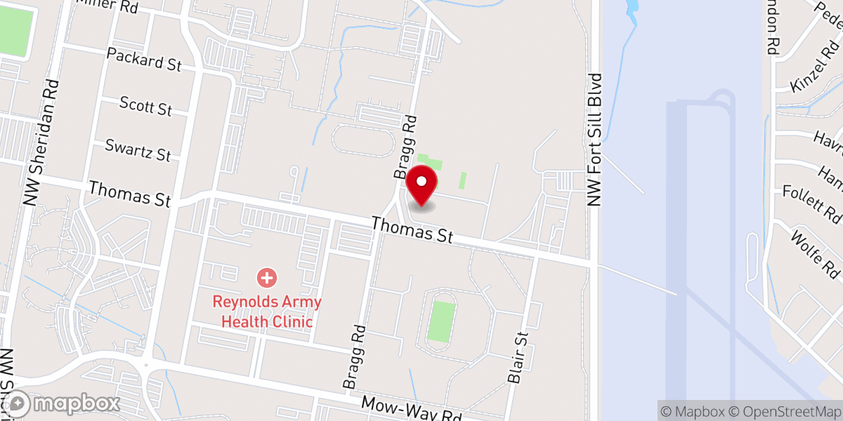 Map showing location of Frontier Chapel