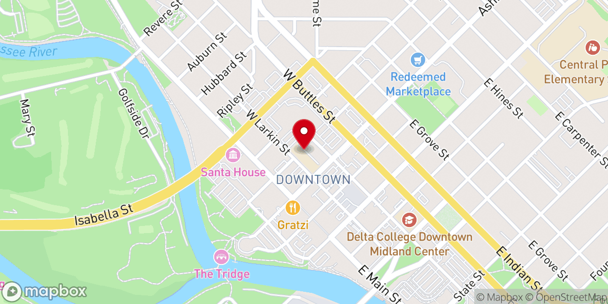 Map showing location of St. Brigid Catholic School