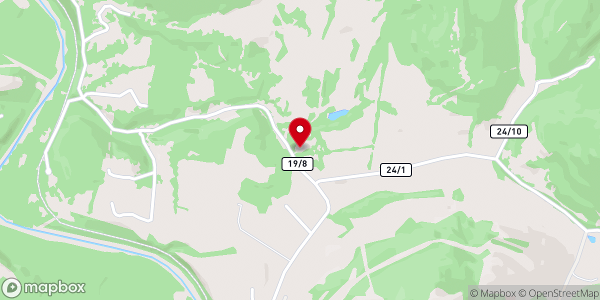 Map showing location of Glen Falls Baptist Church