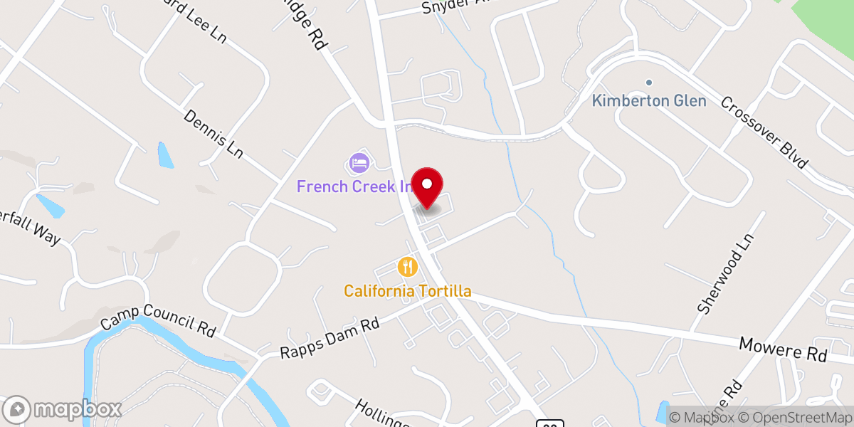 Map showing location of Footprint Church