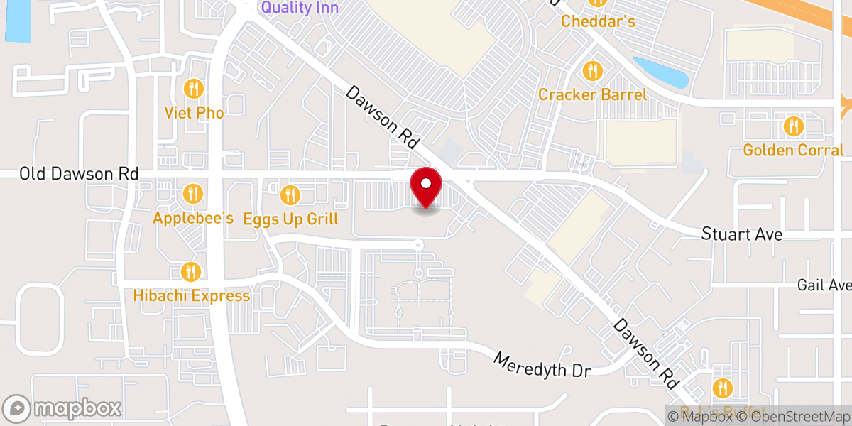 Map showing location of Flint River Presbytery