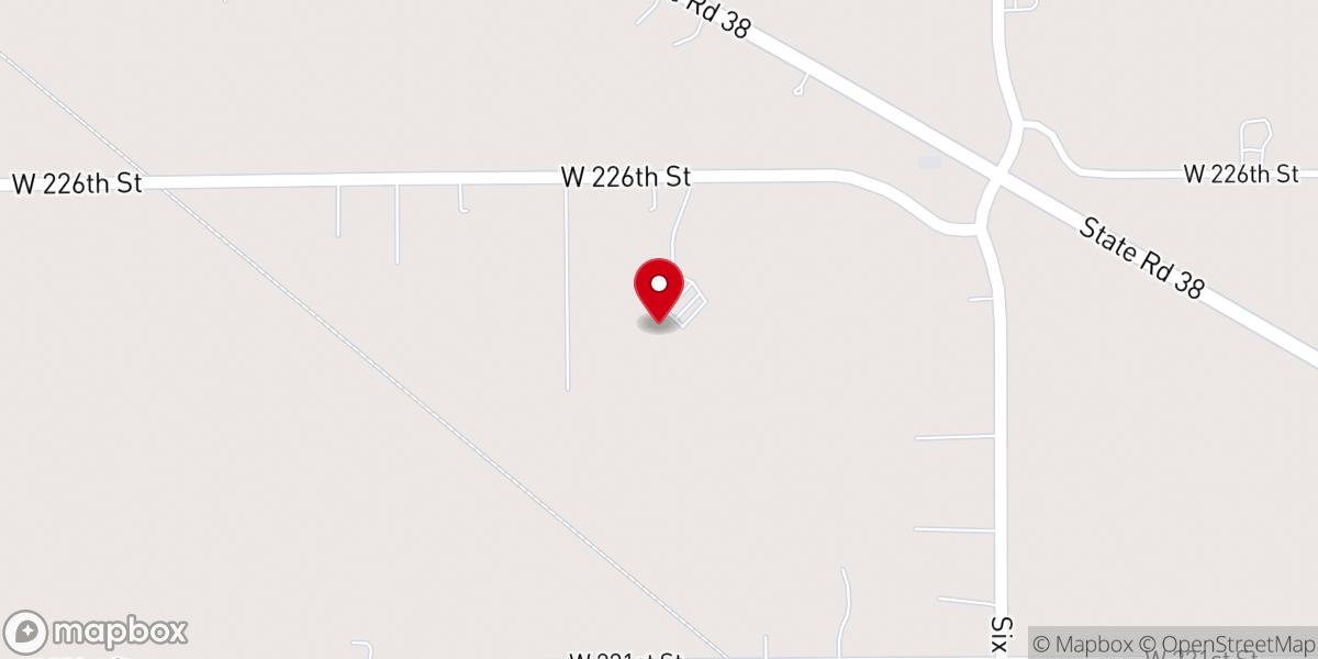 Map showing location of Six Points Church
