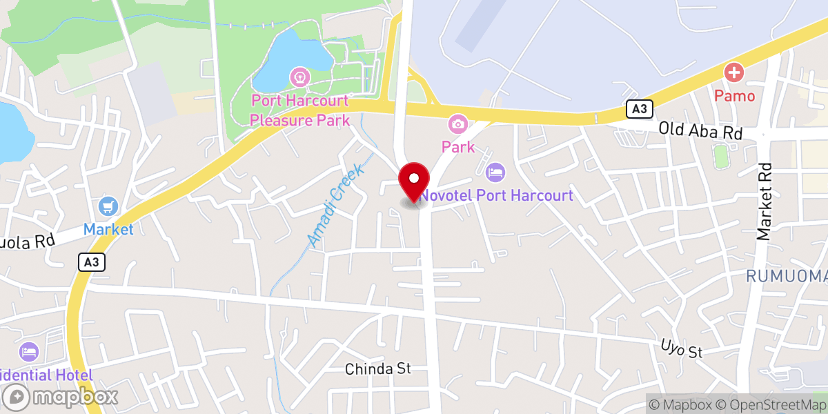 Map showing location of RCCG DAYSPRING PARISH