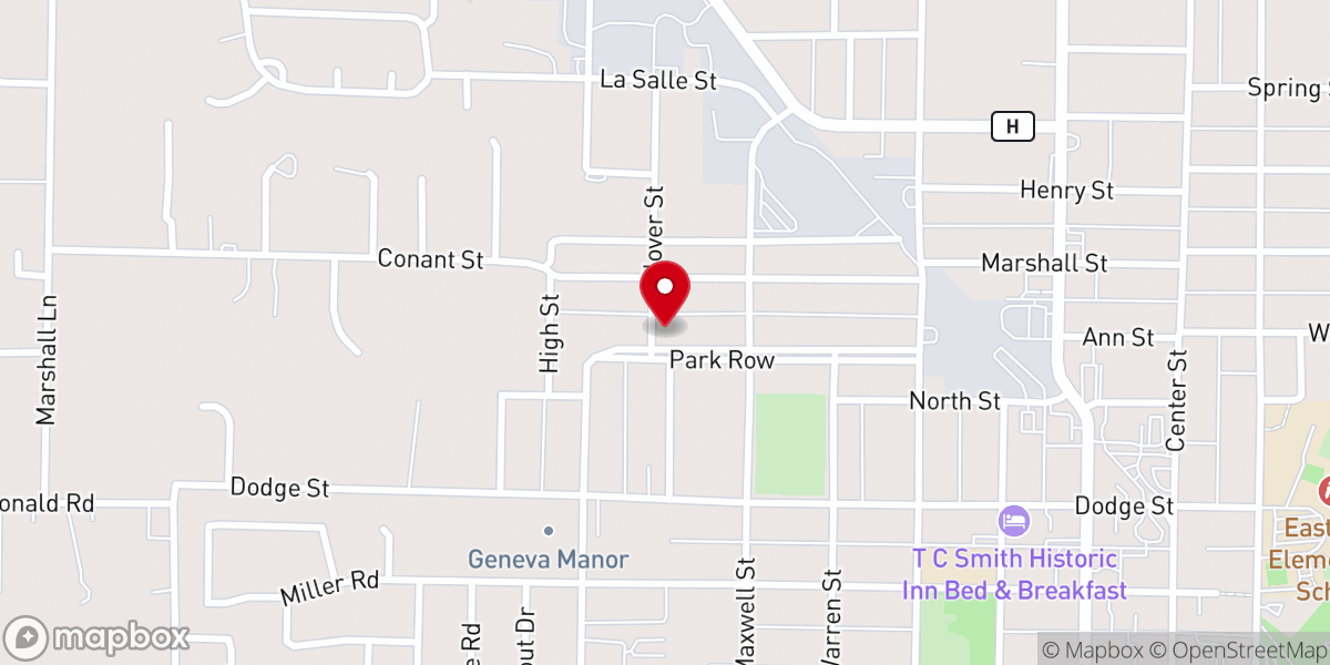 Map showing location of Anchor Covenant Church