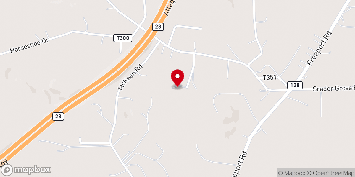 Map showing location of Cornerstone Baptist Bible Church
