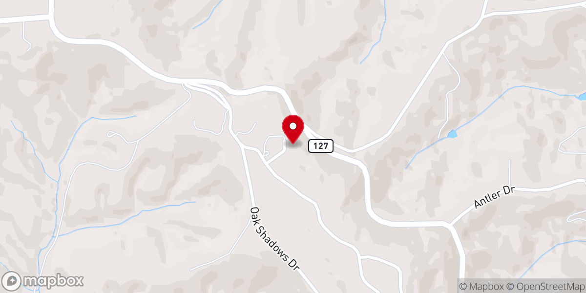 Map showing location of Lost Bridge Community Church