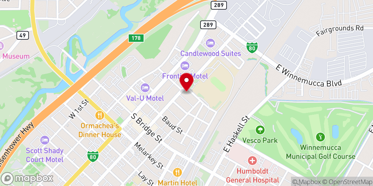 Map showing location of Lighthouse Baptist Church