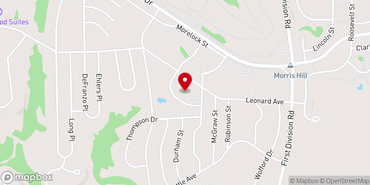 Map showing location of Morris Hill Chapel