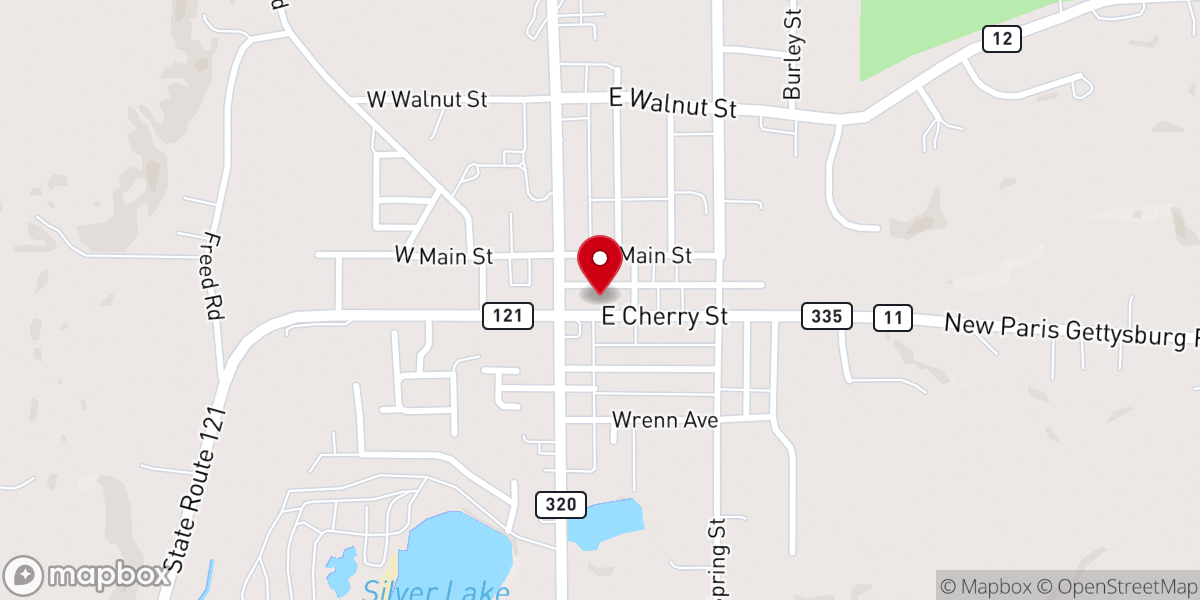 Map showing location of Church of Christ Christian