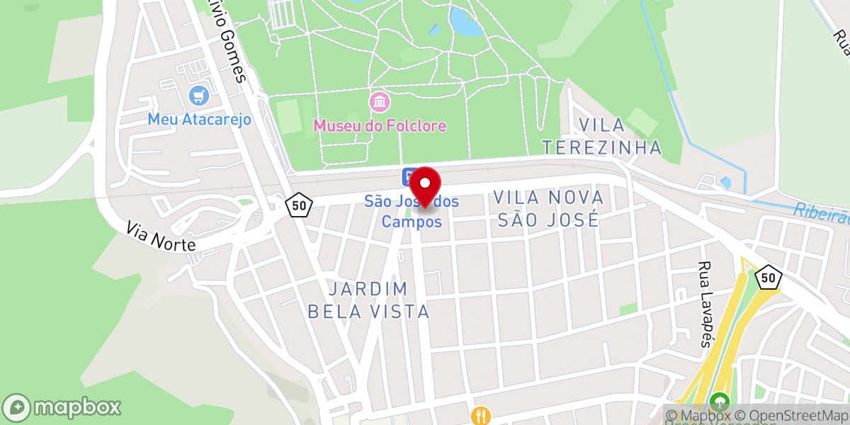 Map showing location of BURN São José dos Campos