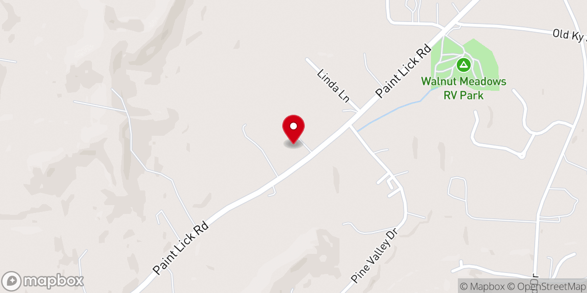 Map showing location of Emmanuel Baptist Church