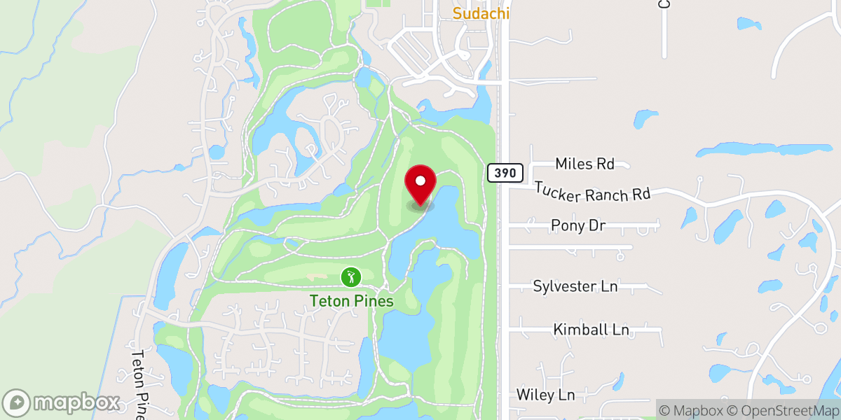 Map showing location of Moose Wilson Rd