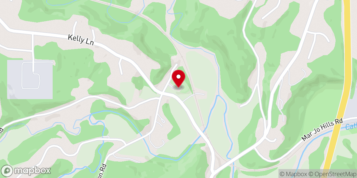 Map showing location of Rockdale Church