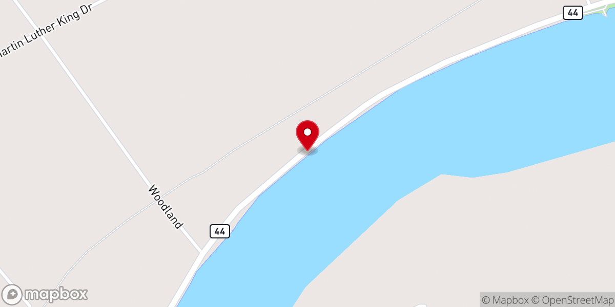 Map showing location of Calvary Missionary Baptist Church