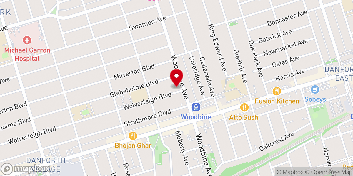 Map showing location of Chinese Mennonite Church
