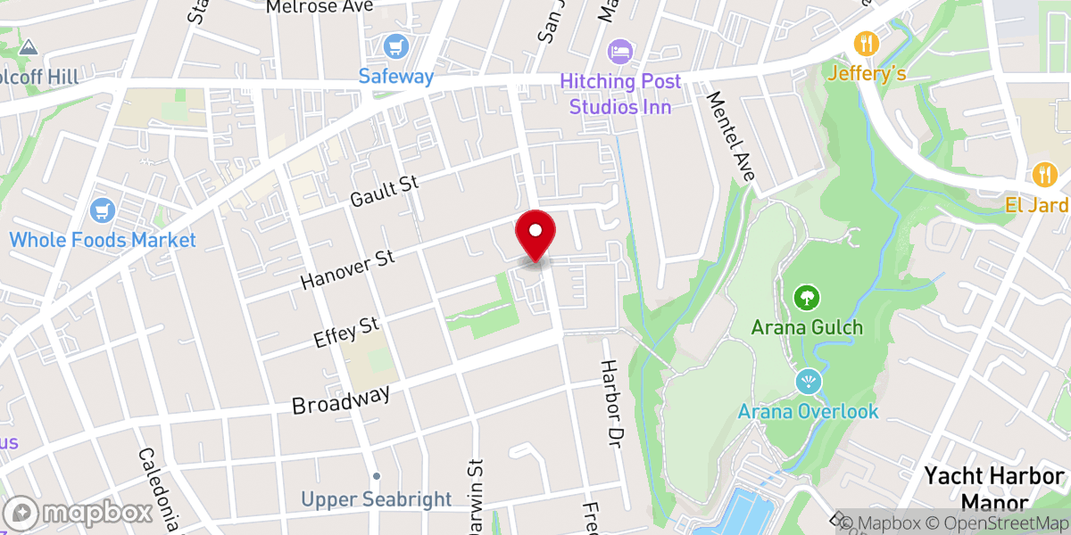 Map showing location of Our Lady Star of The Sea Catholic Church