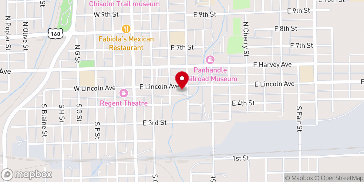 Map showing location of First Pentecostal Church of Wellington