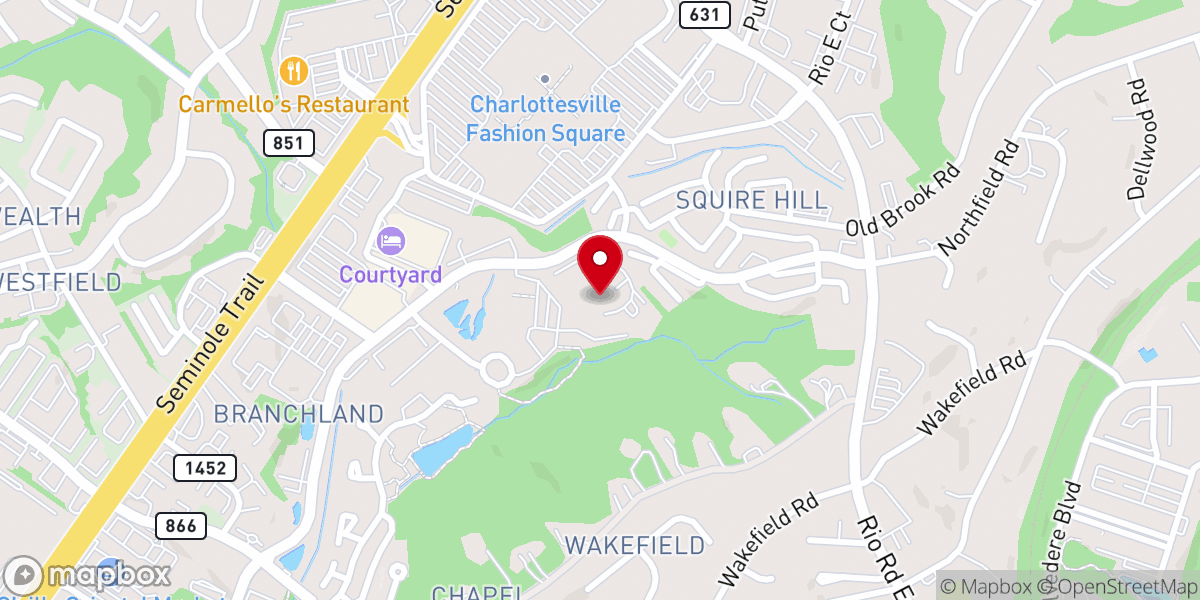 Map showing location of Our Lady of Peace