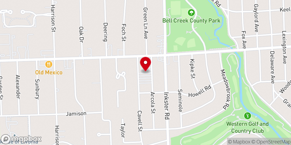 Map showing location of St Paul's Presbyterian Church