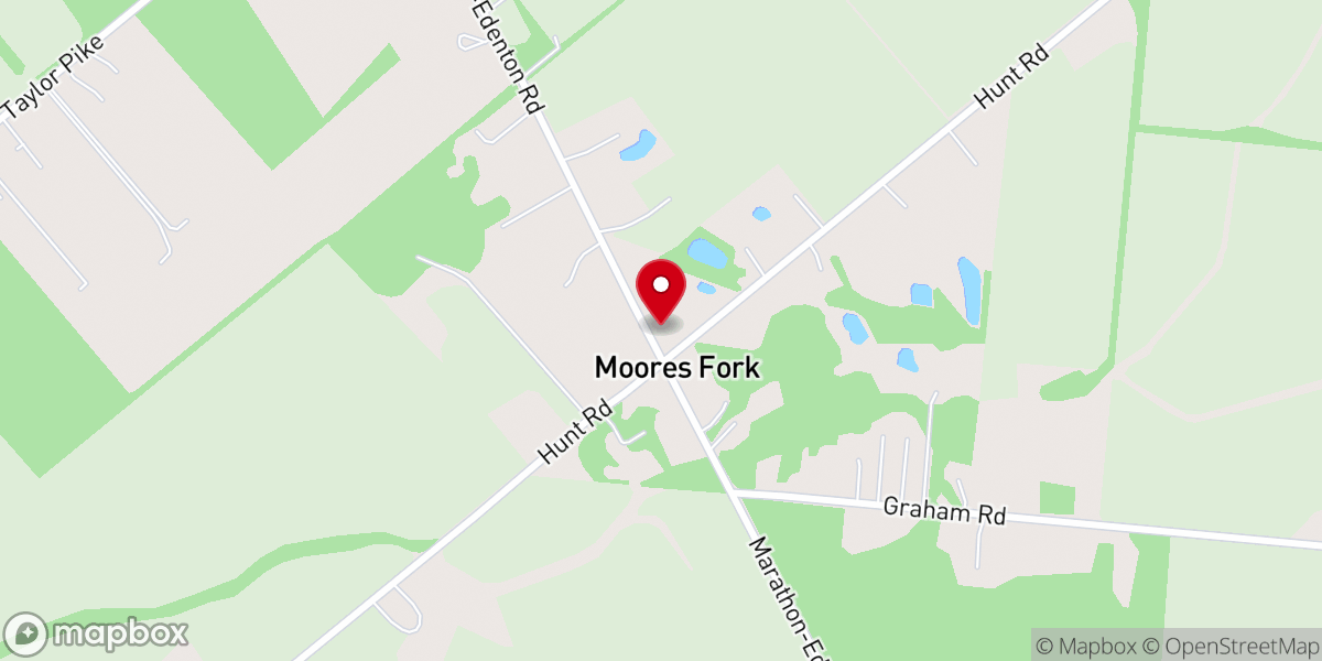 Map showing location of A New Beginning Baptist Church