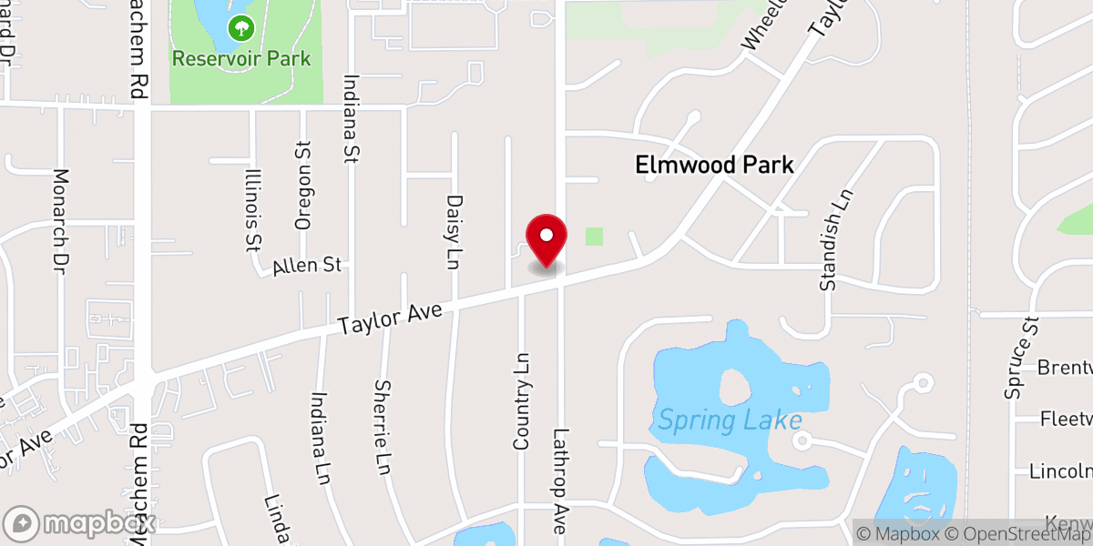Map showing location of Holy Cross Lutheran Church