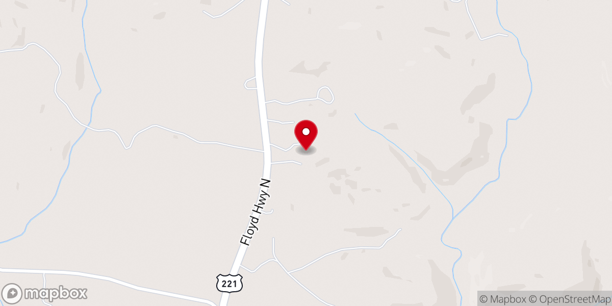 Map showing location of Faith Baptist Church
