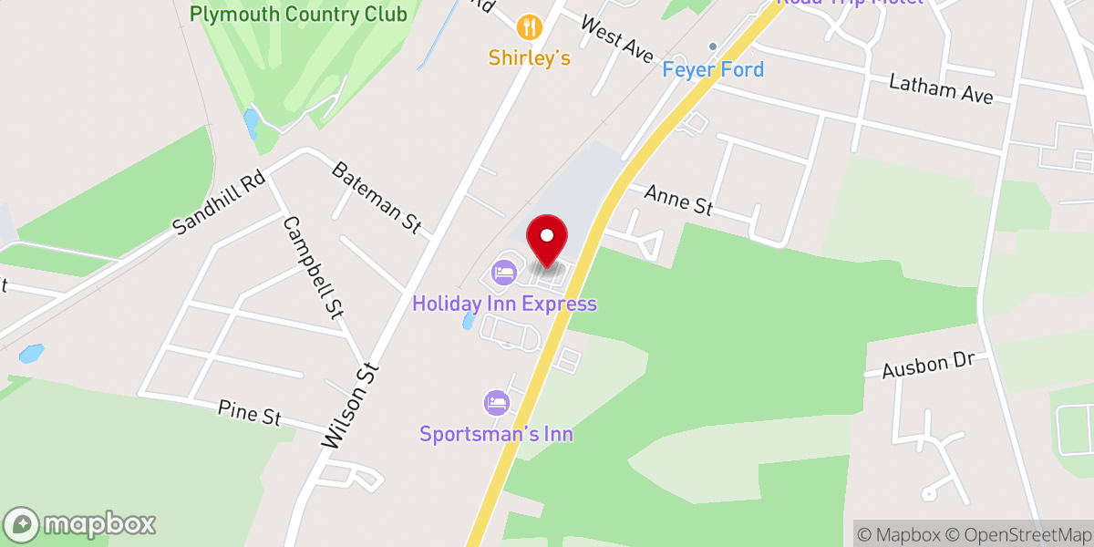 Map showing location of Bojangles