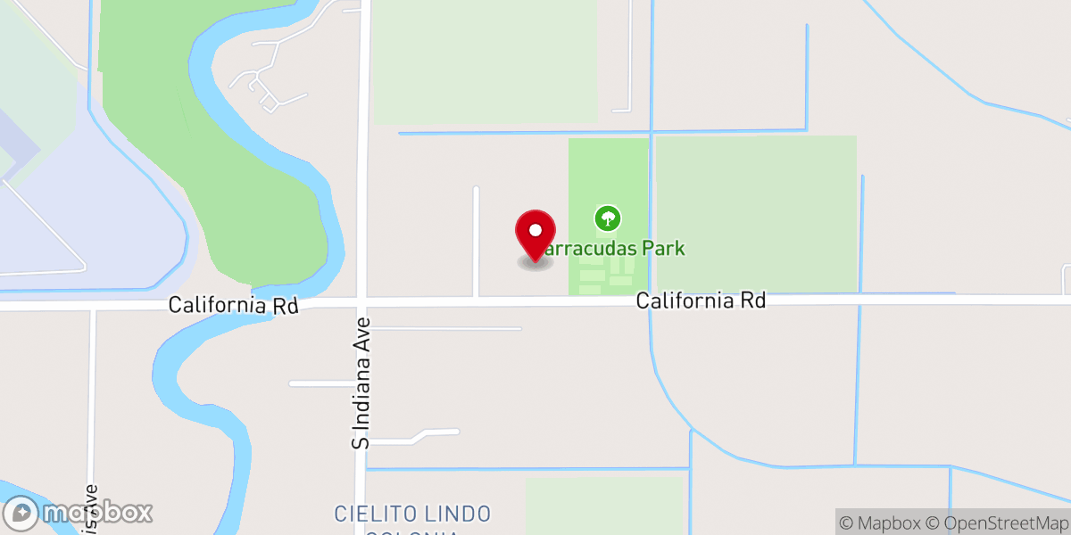 Map showing location of Salón del reino de los testigos de Jehová