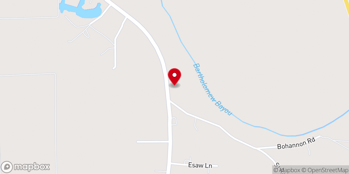 Map showing location of Solomon Hill Baptist Church