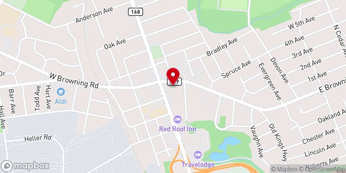 Map showing location of Church of the Holy Spirit