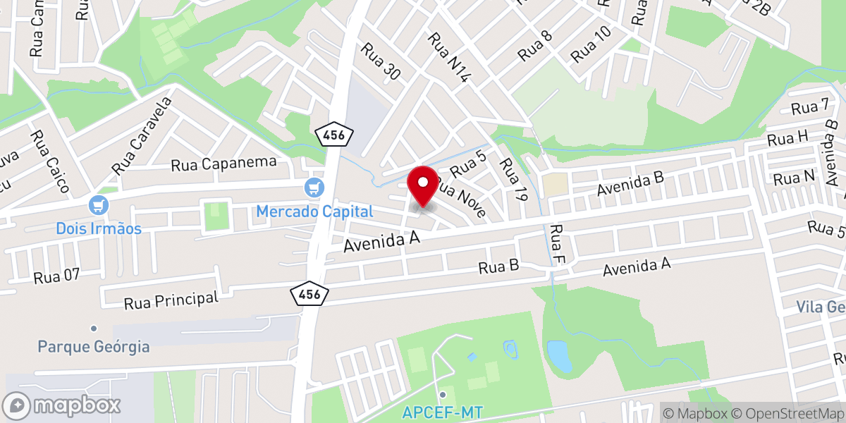 Map showing location of CECC - Comunidade Evangélica Conhecer a Cristo