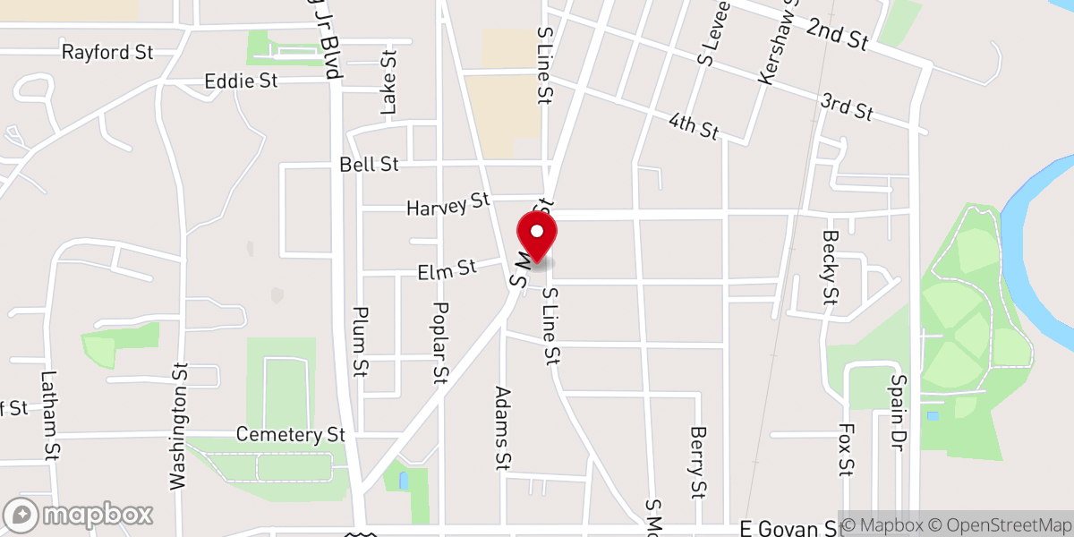 Map showing location of New Life Christian Fellowship