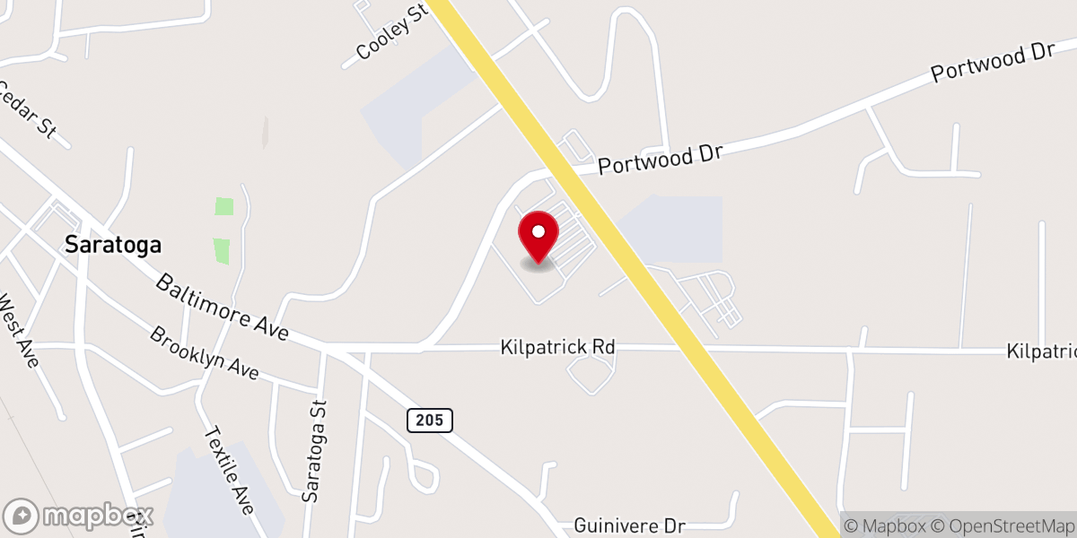 Map showing location of Carbinville Church