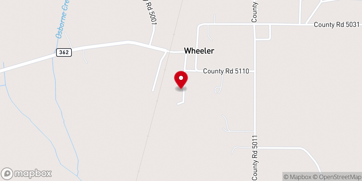 Map showing location of Wheeler Church of God