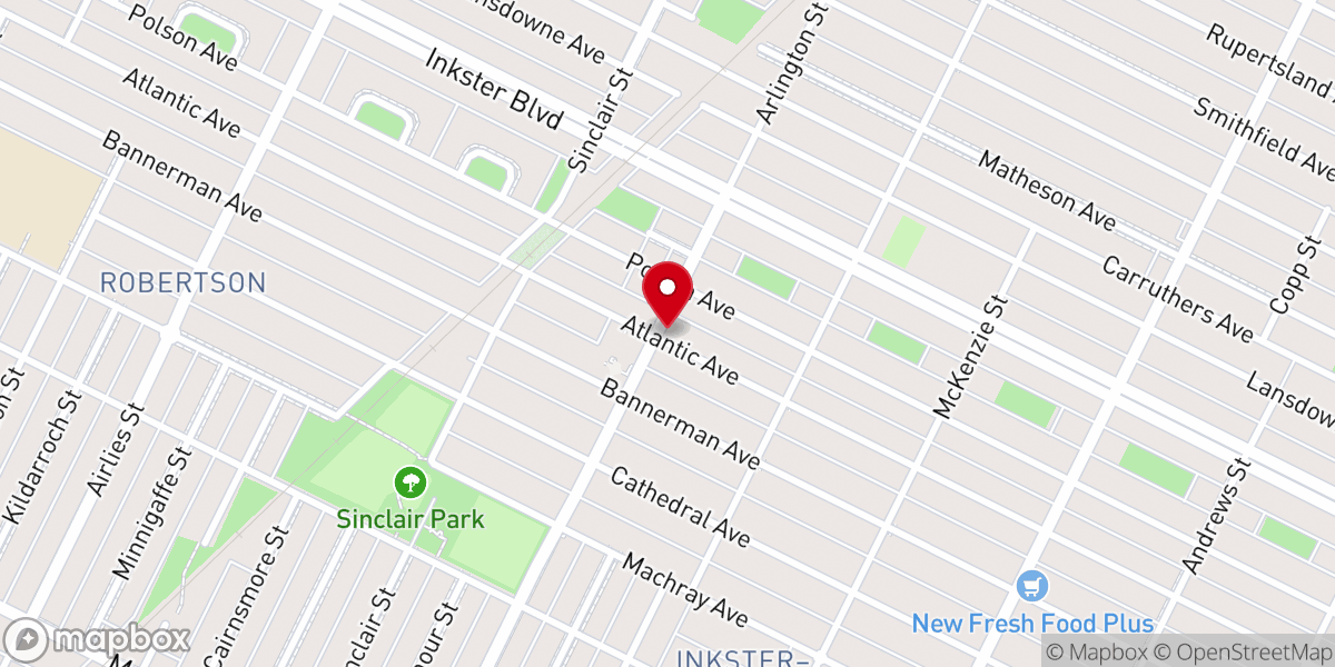 Map showing location of Atlantic-Garden City United Church