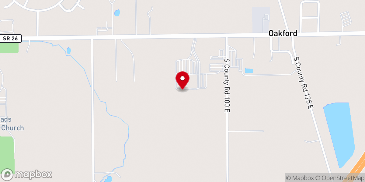 Map showing location of Abundant Life Church - Kokomo
