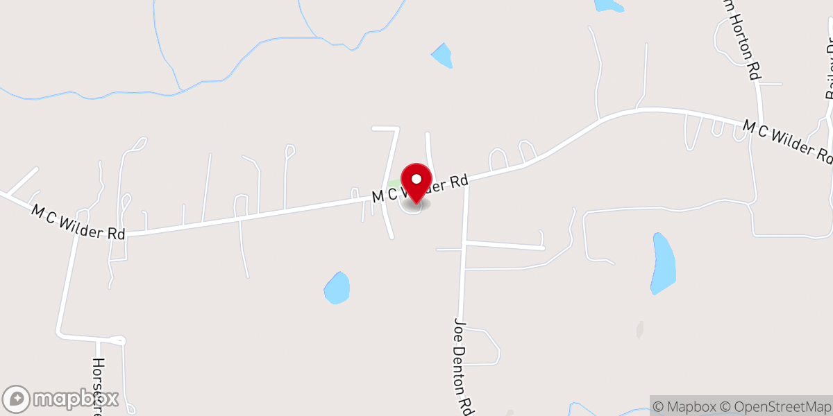 Map showing location of Ransdell Chapel Baptist Church