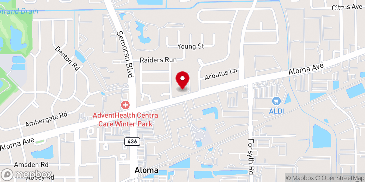 Map showing location of Redeemer Lutheran Church