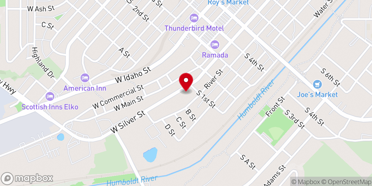 Map showing location of Center For Spiritual Living