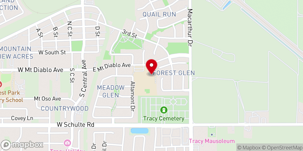 Map showing location of Pleasant Valley Baptist Church