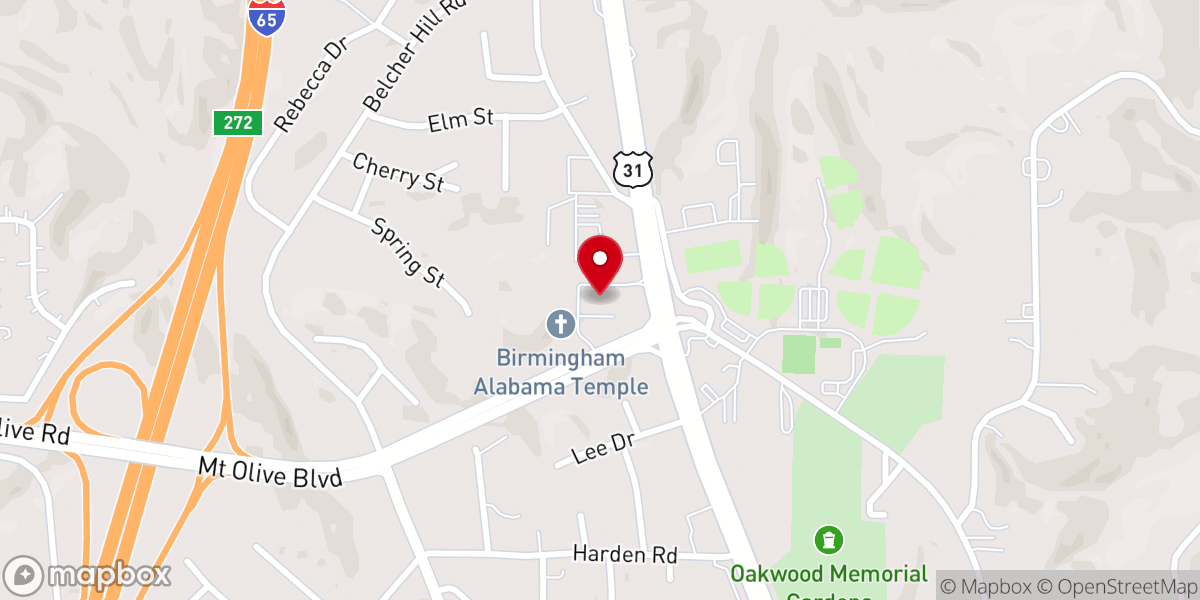 Map showing location of The Church of Jesus Christ of Latter-day Saints