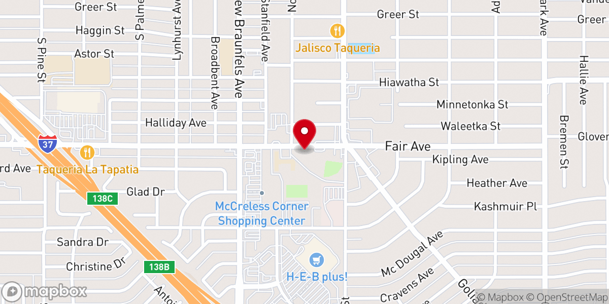 Map showing location of St. Margaret Mary Catholic Church Sanctuary