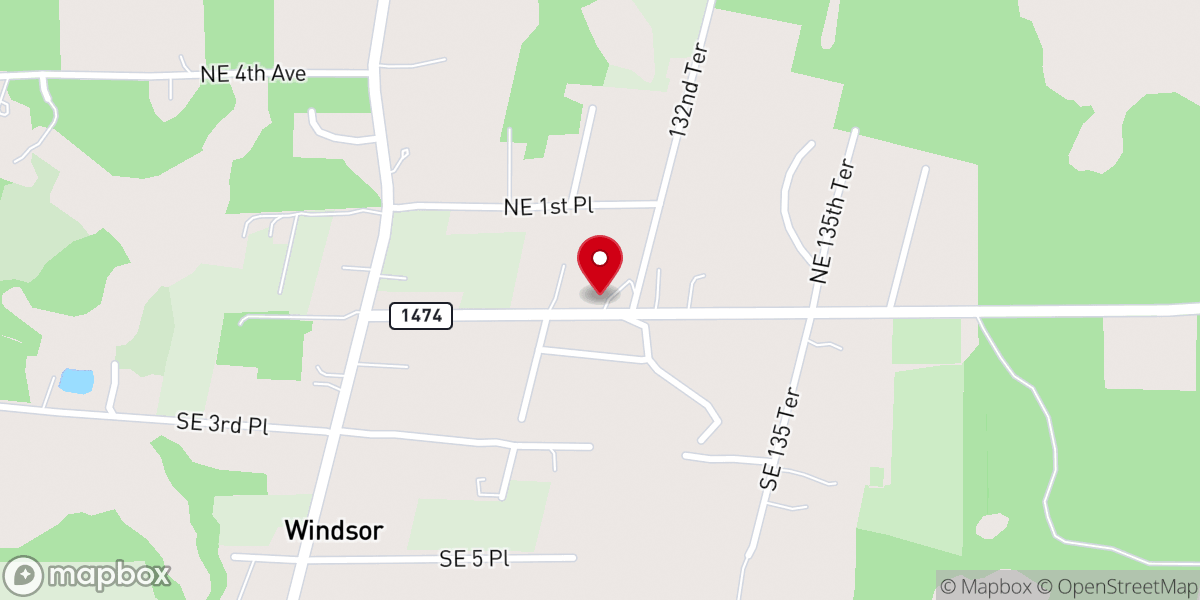 Map showing location of St Paul A.M.E Church