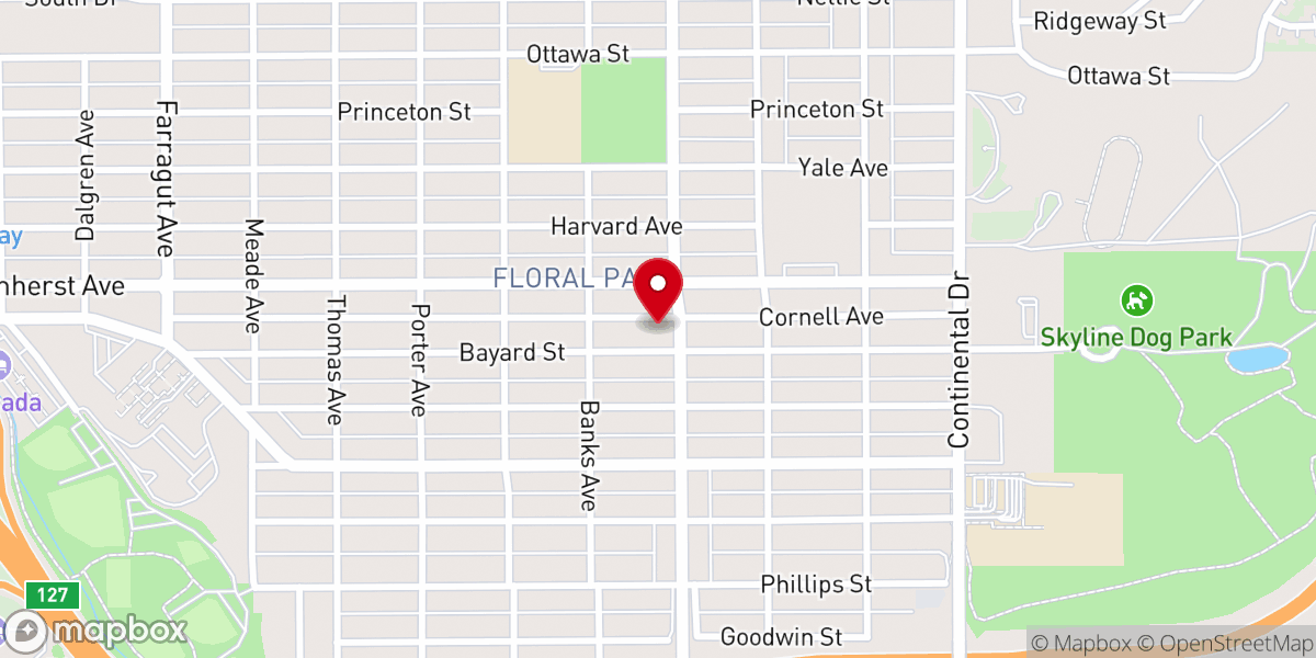 Map showing location of United Congregational Church