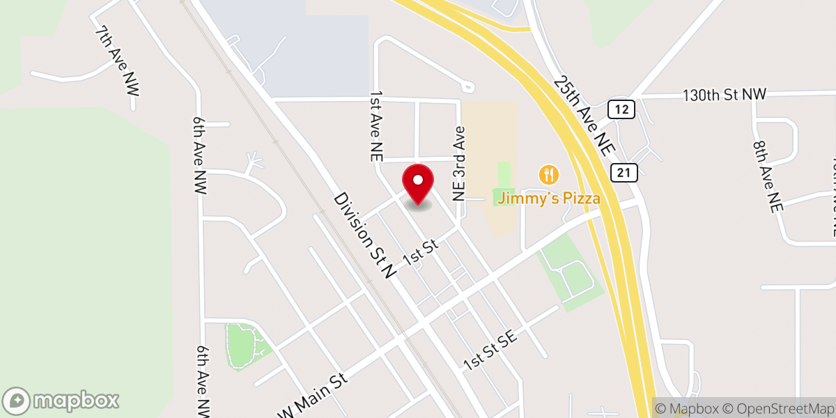 Map showing location of Immaculate Conception Church