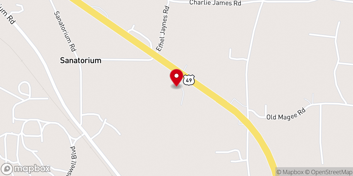 Map showing location of New Life Fellowship Church