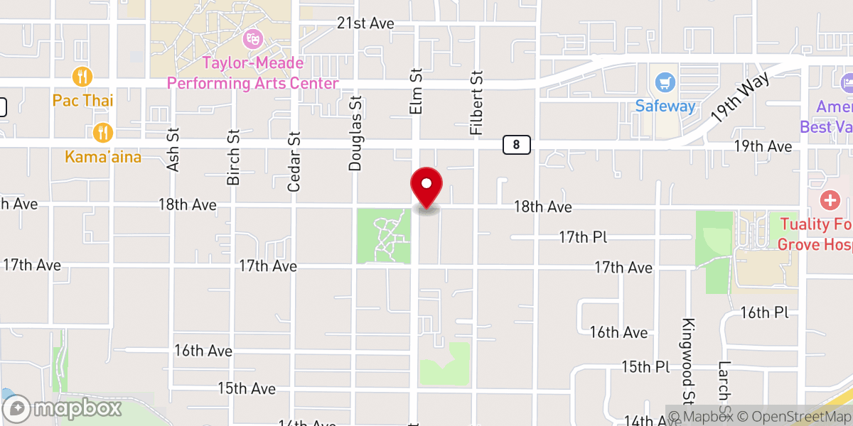 Map showing location of True Hope Christian Fellowship