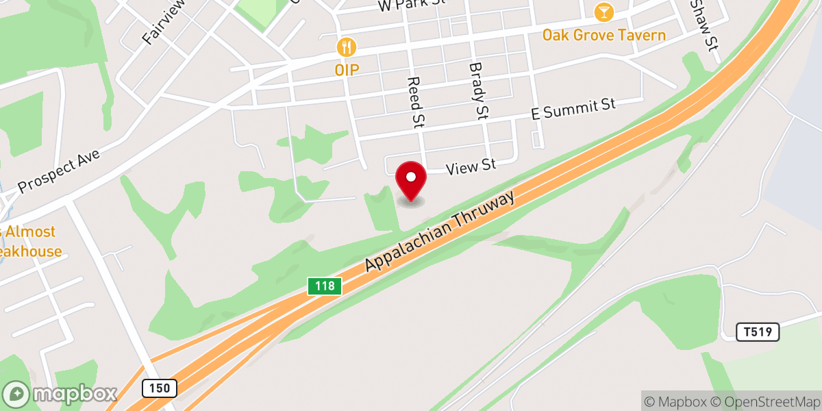 Map showing location of Grace Fellowship