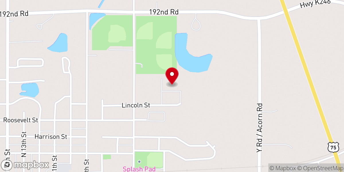 Map showing location of NorthRidge Church - Sabetha