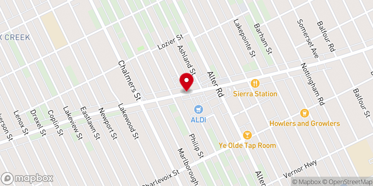 Map showing location of Holy City of New Jerusalem Church